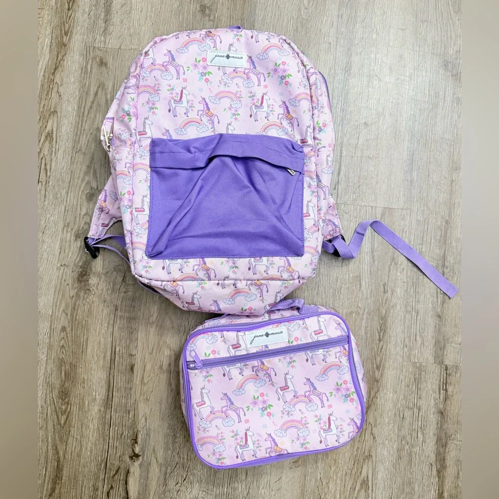 Jane Marie • Unicorn Backpack and Lunchbox Set